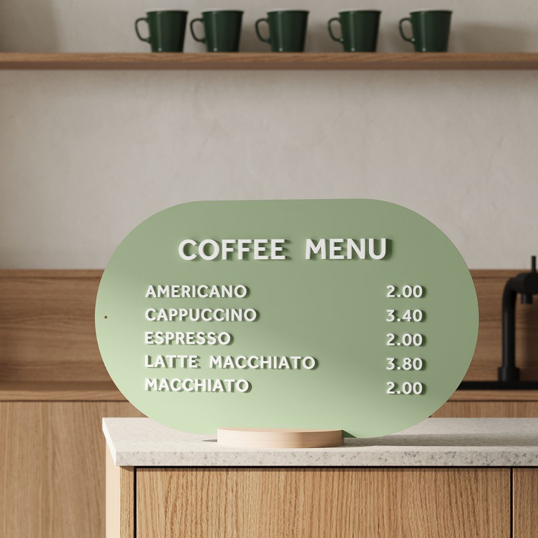 Table top Magnetic Sign