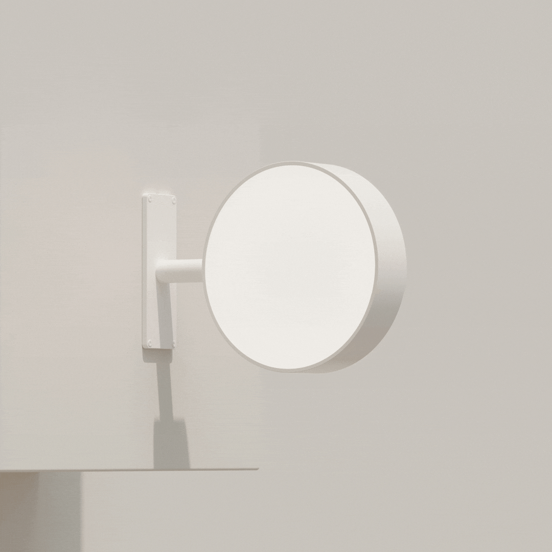 white light box wall sign gif showing the light being turned on and off