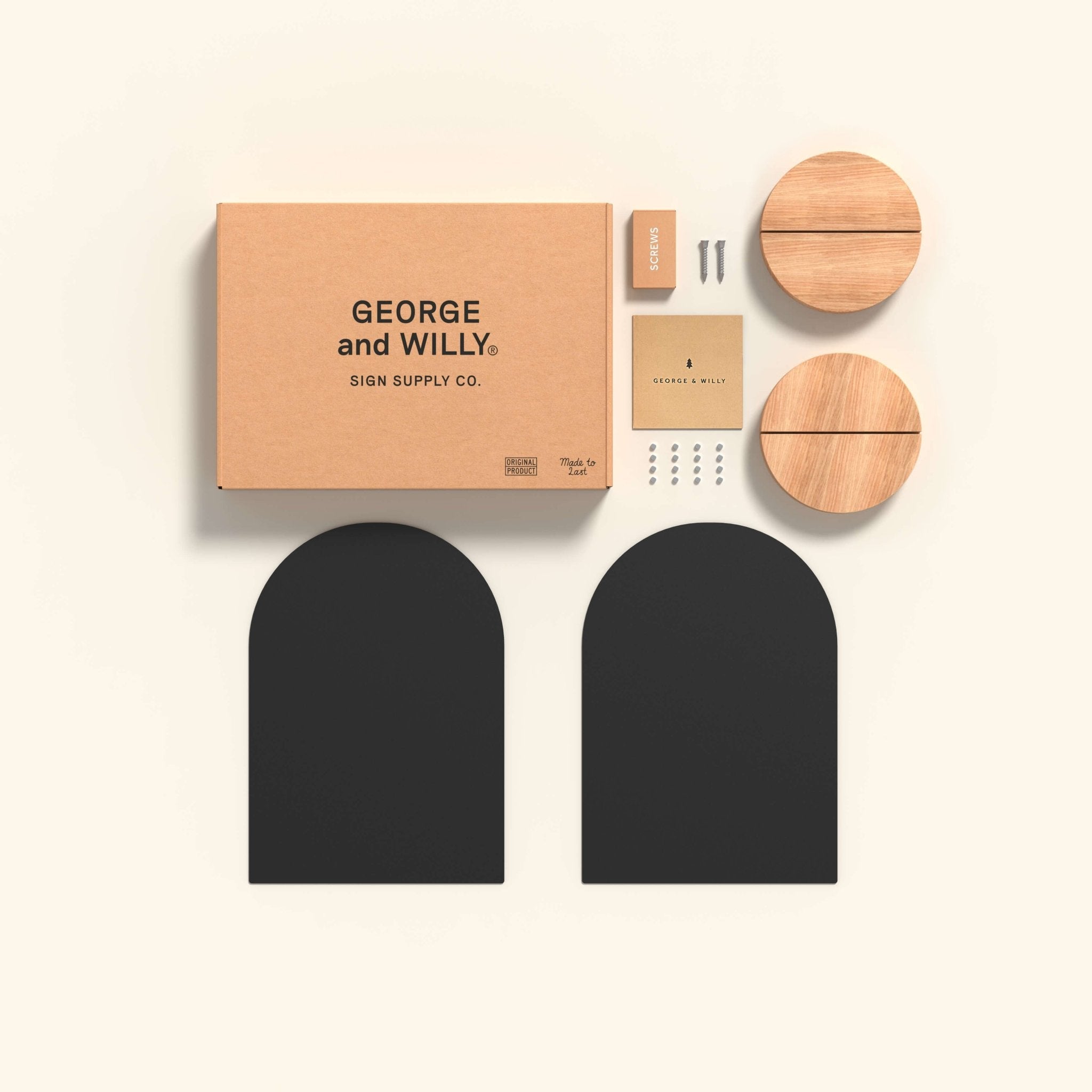 contents of the round table talker menu display packaging to show what's included