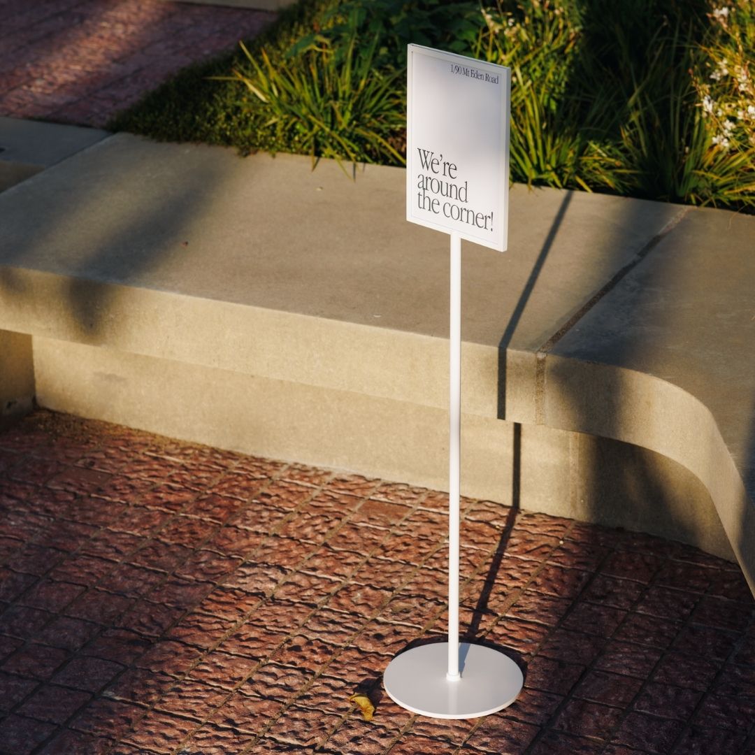 Standing Sign Holder - George and Willy