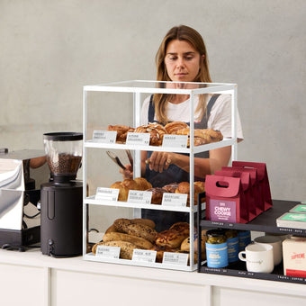 Three Tier Bakery Display Case - George and Willy