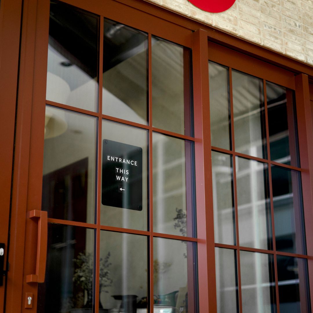 Window Sign - George and Willy