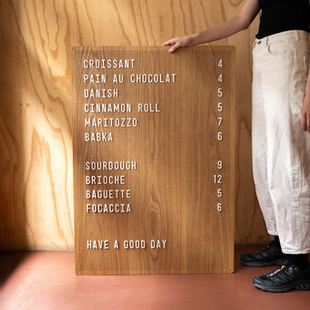 Wooden Peg Letter Board - George and Willy