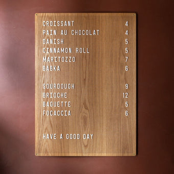 Wooden Peg Letter Board - George and Willy