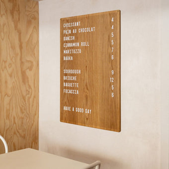 Wooden Peg Letter Board - George and Willy