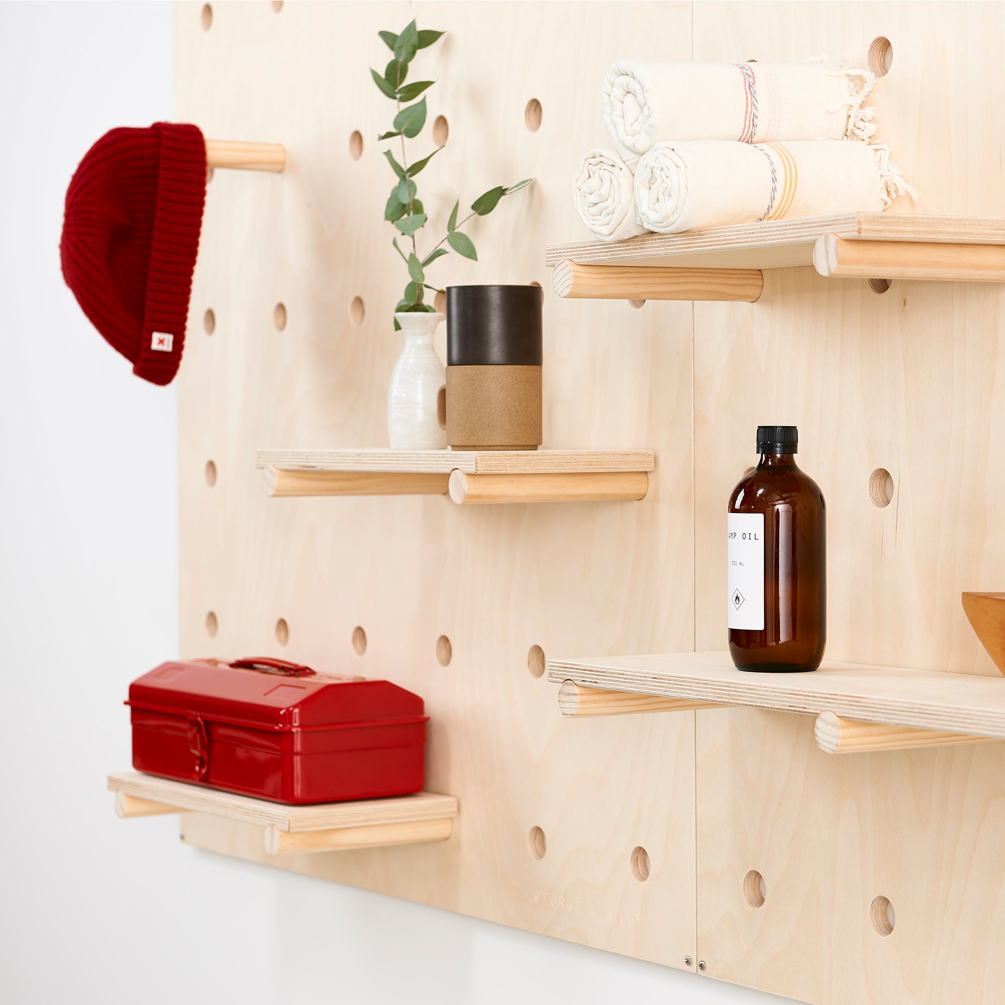 How to Install the Wooden Pegboard