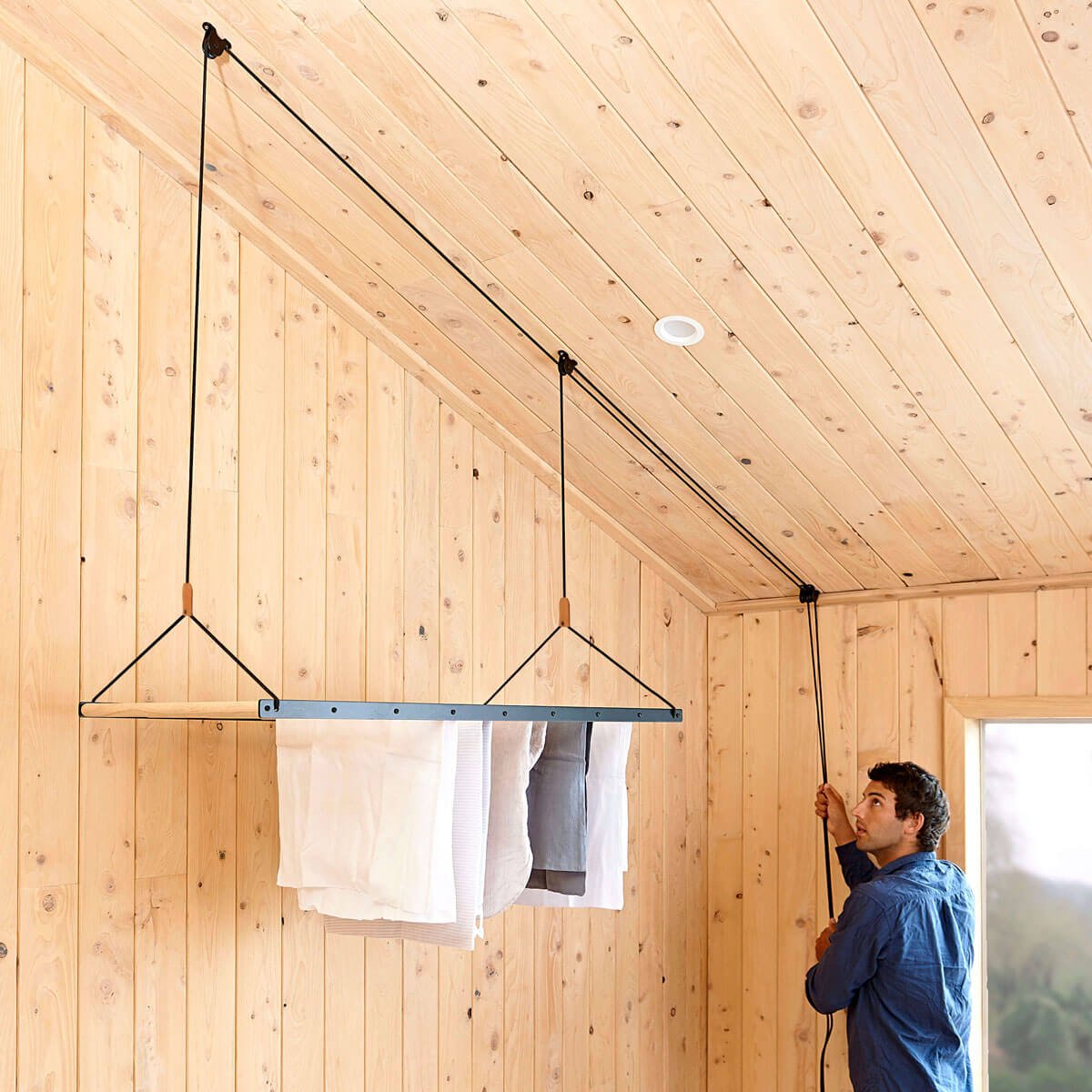 How to Install the Hanging Drying Rack | George & Willy Pulley Maid ...