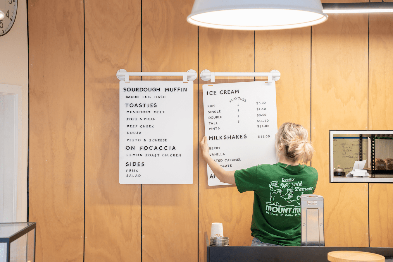 Top 5 Changeable Menu Board Ideas For Cafés & Retail (2026) - George and Willy