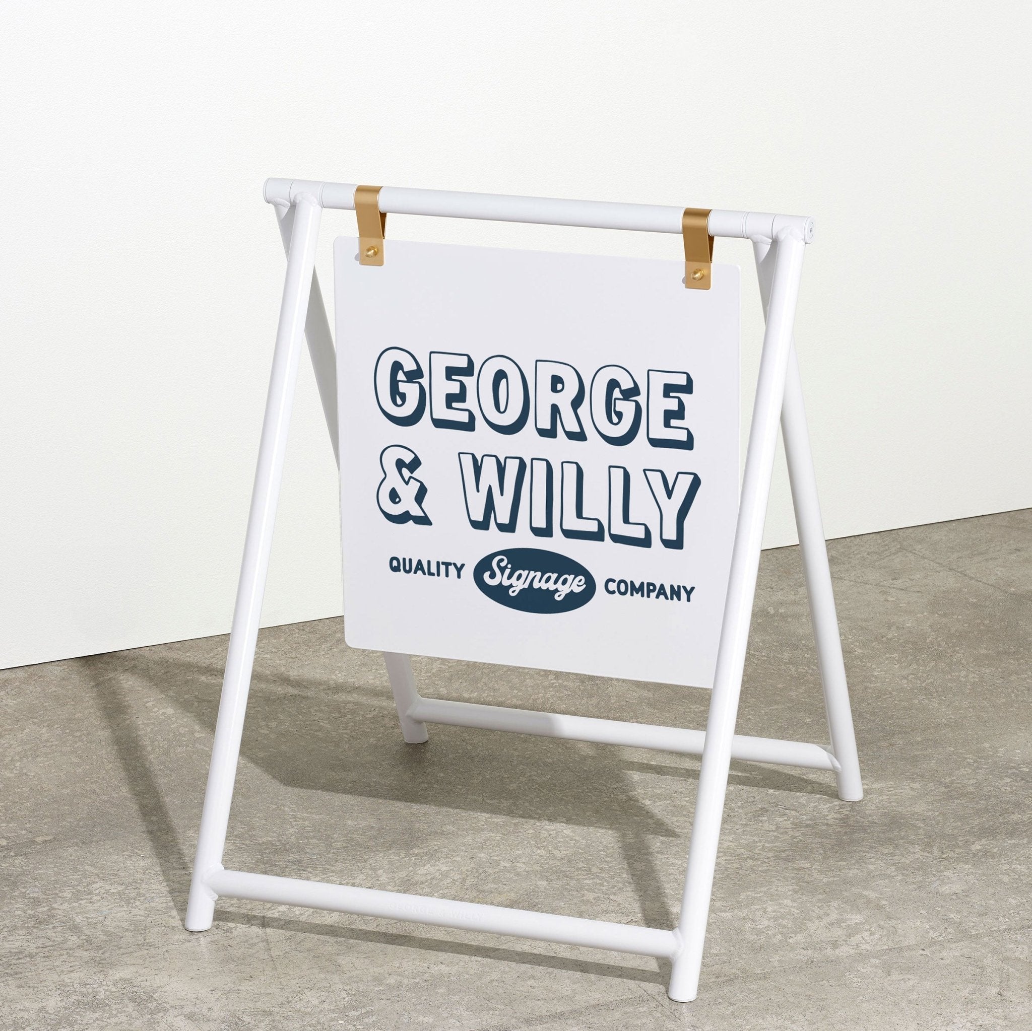 A-Frame Signs - George and Willy