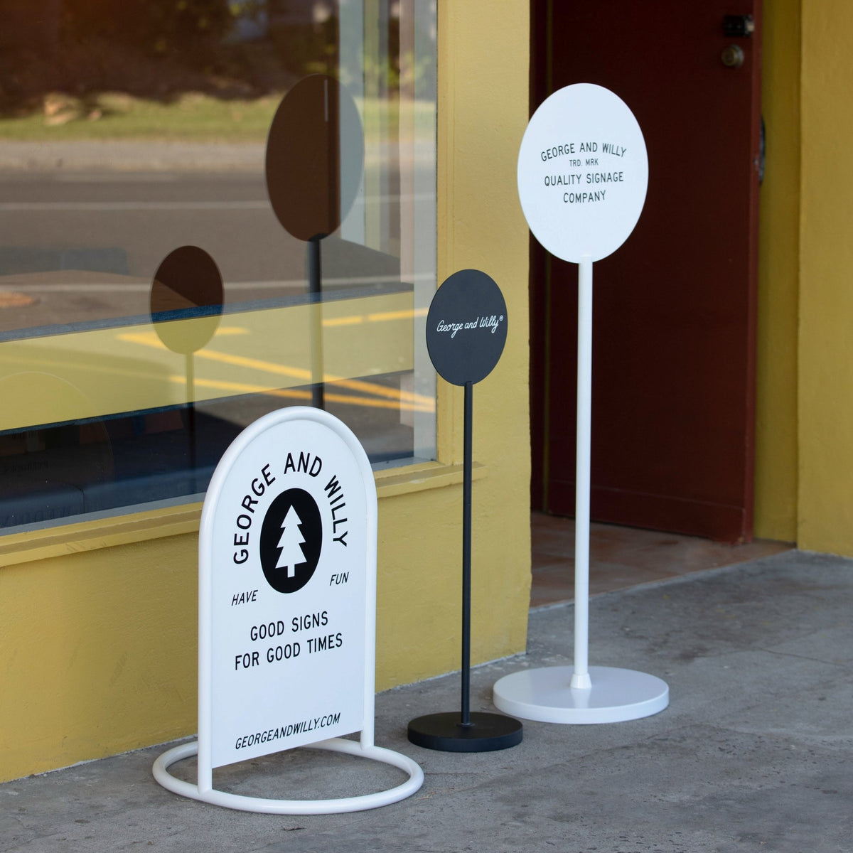 For Collection Signage Outdoor Signs & Exterior Signage | George & Willy