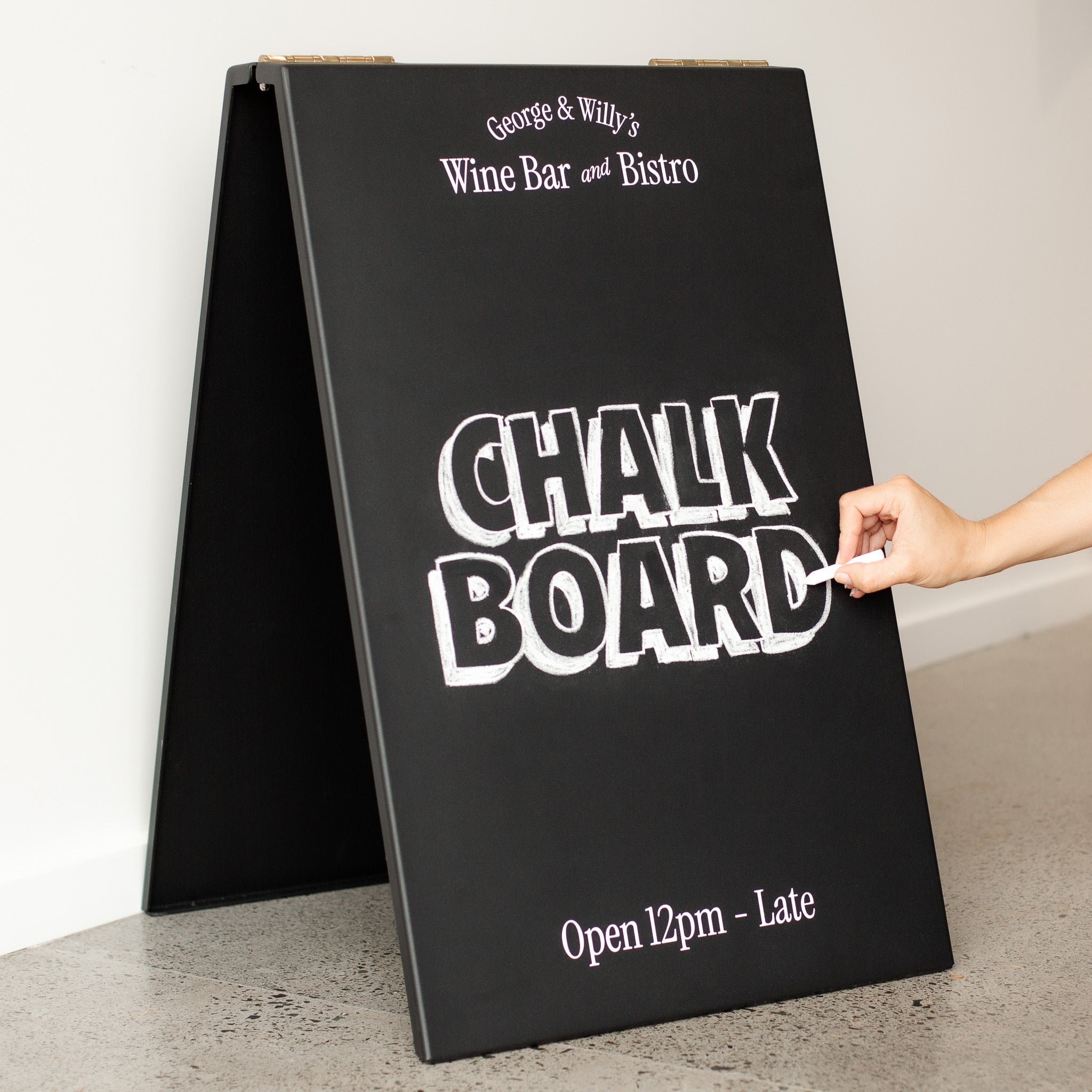 Chalk Sandwich Board, Chalkboard A-Frame Sign