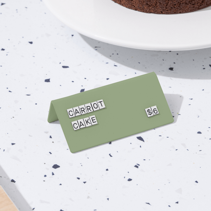 Counter Signs | Set of Custom Countertop Signs | George & Willy ...