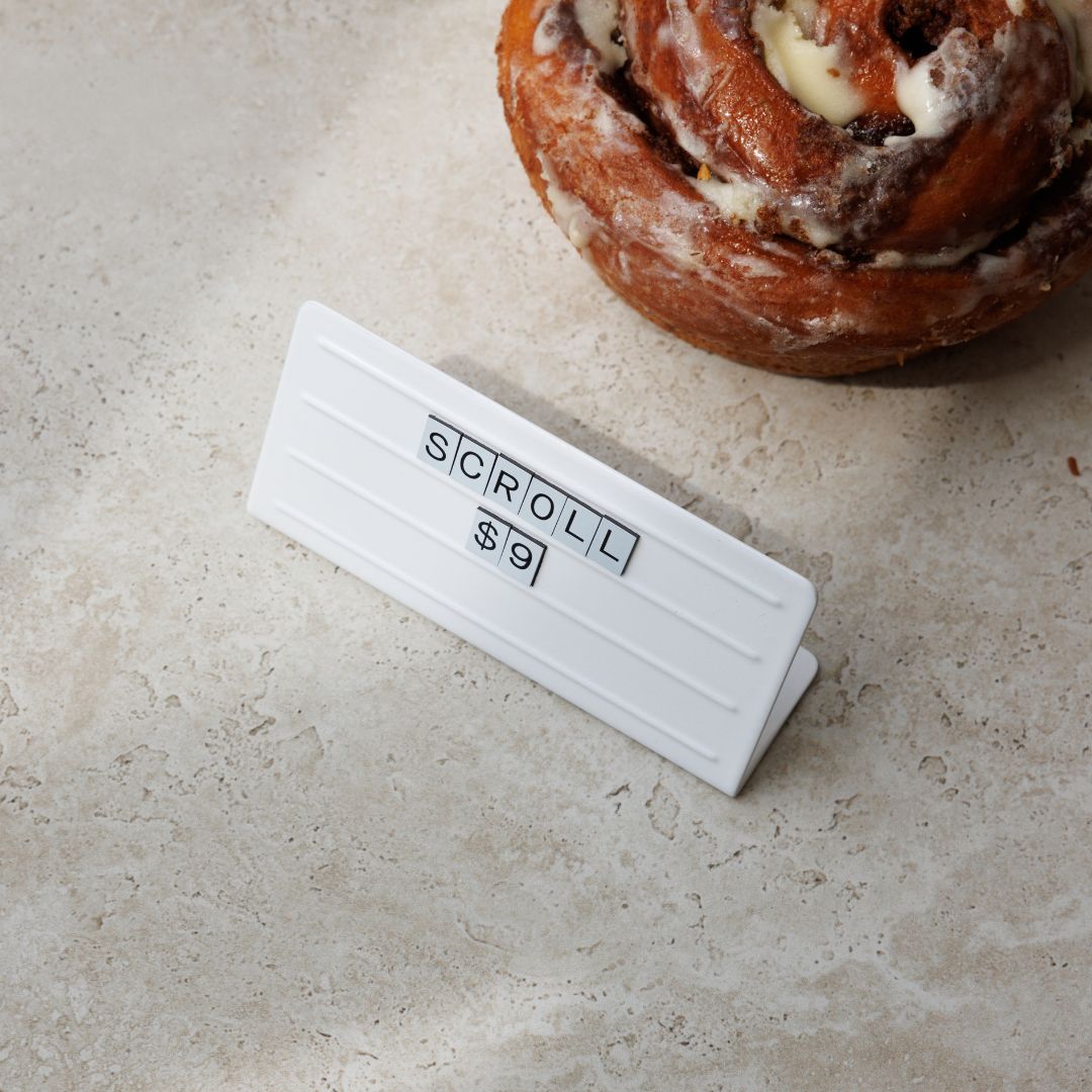 Counter Signs with Rails - Set of 12 - George and Willy