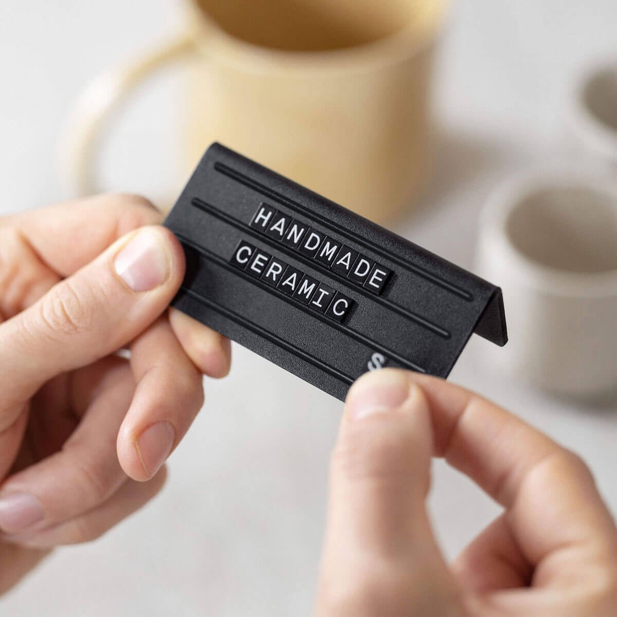 Counter Signs with Rails - Set of 12 - George and Willy