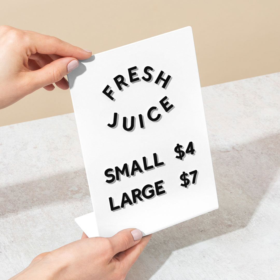 Large Counter Signs - Set of 3