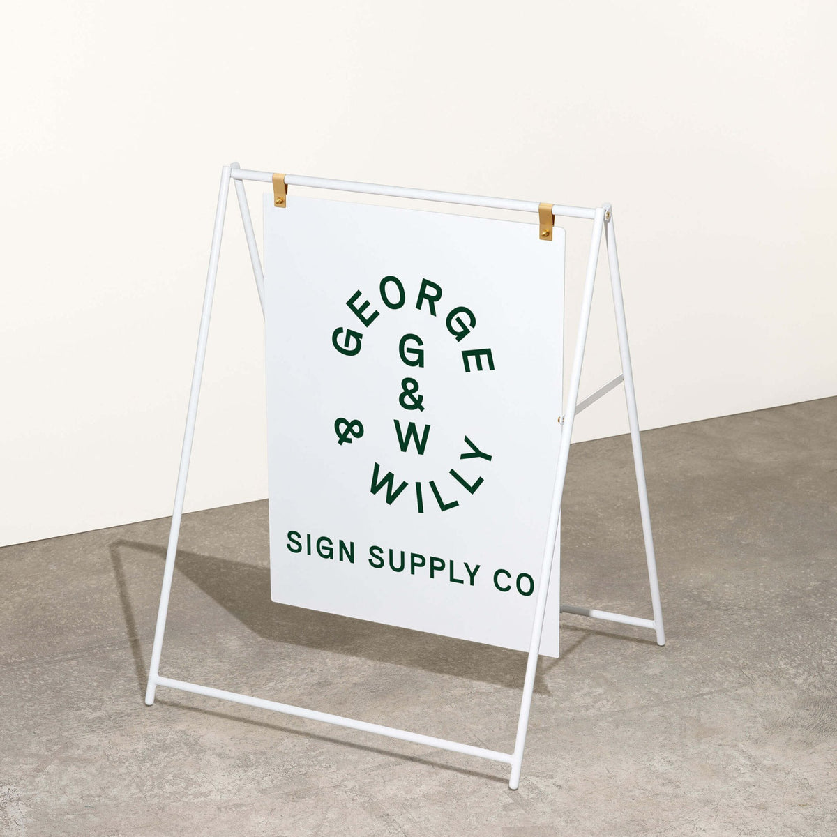 Large Sidewalk Sign | George & Willy