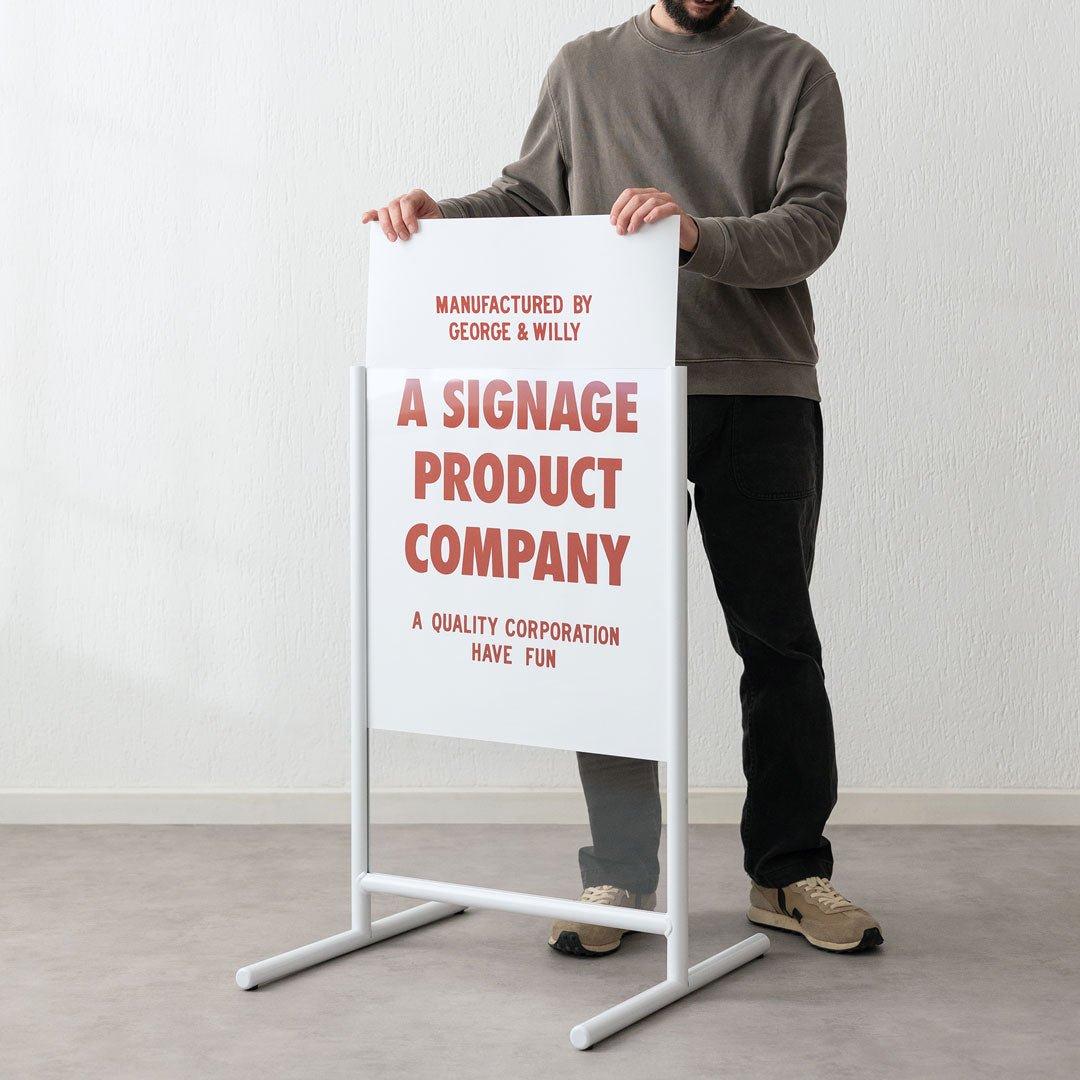 Poster Sidewalk Sign | George & Willy