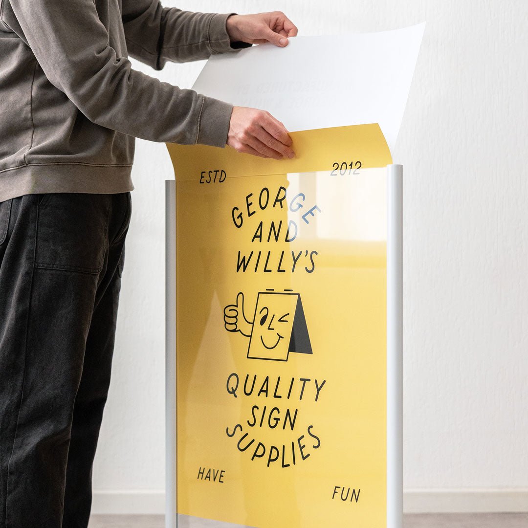 Poster Sidewalk Sign | George & Willy