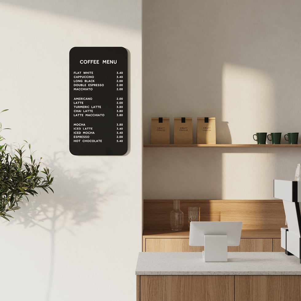 Display Rectangle Rectangle Menu Display | George & Willy