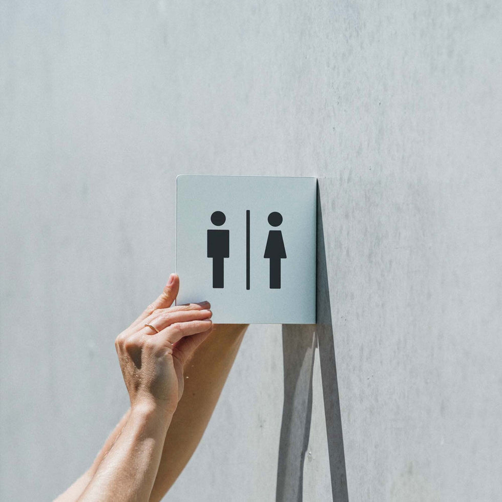 Square Blade Wall Sign | George & Willy Sign