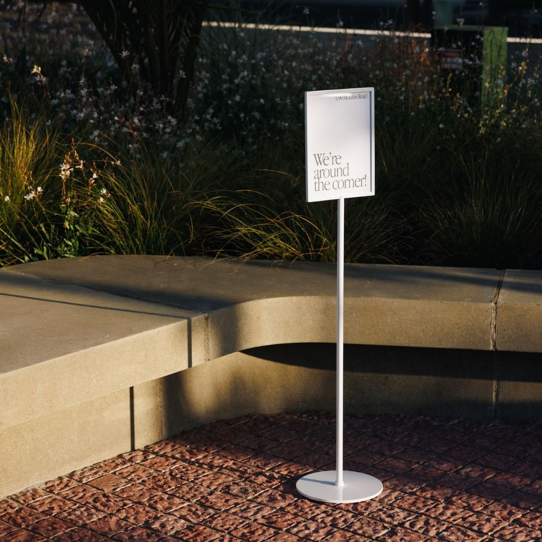 Standing Sign Holder - George and Willy