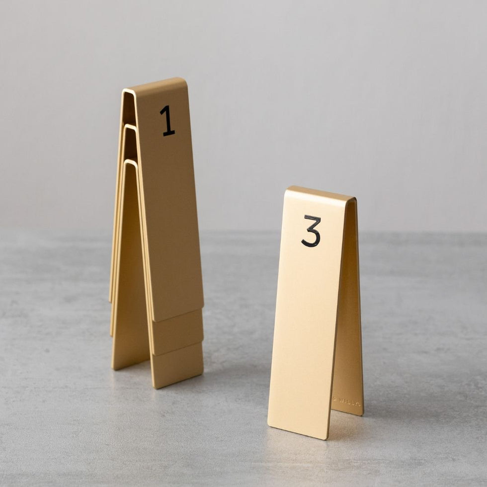 Table Number Stackers | George & Willy