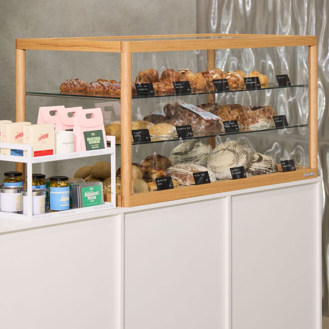 Wooden Bakery Display Case - George and Willy