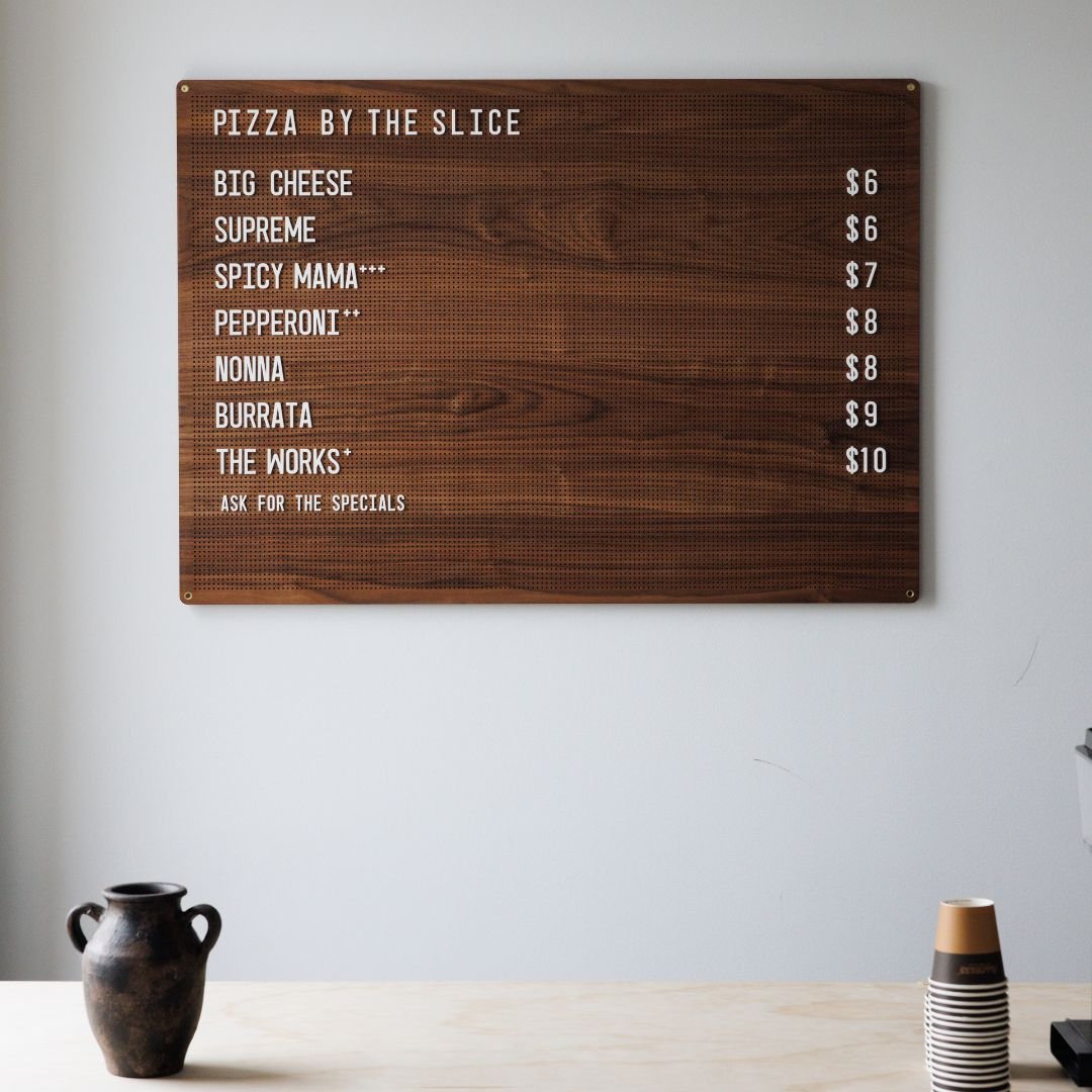 Wooden Peg Letter Board - George and Willy