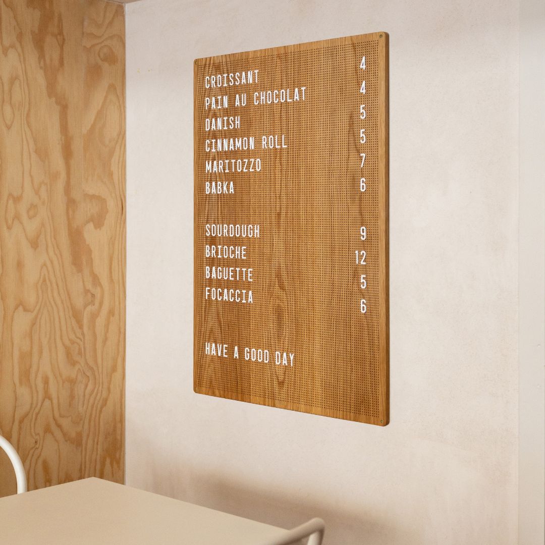 Wooden Peg Letter Board - George and Willy