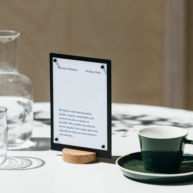 Small Tabletop Sign Tabletop Signs and Signage | Small Table Signs | George & Willy ...