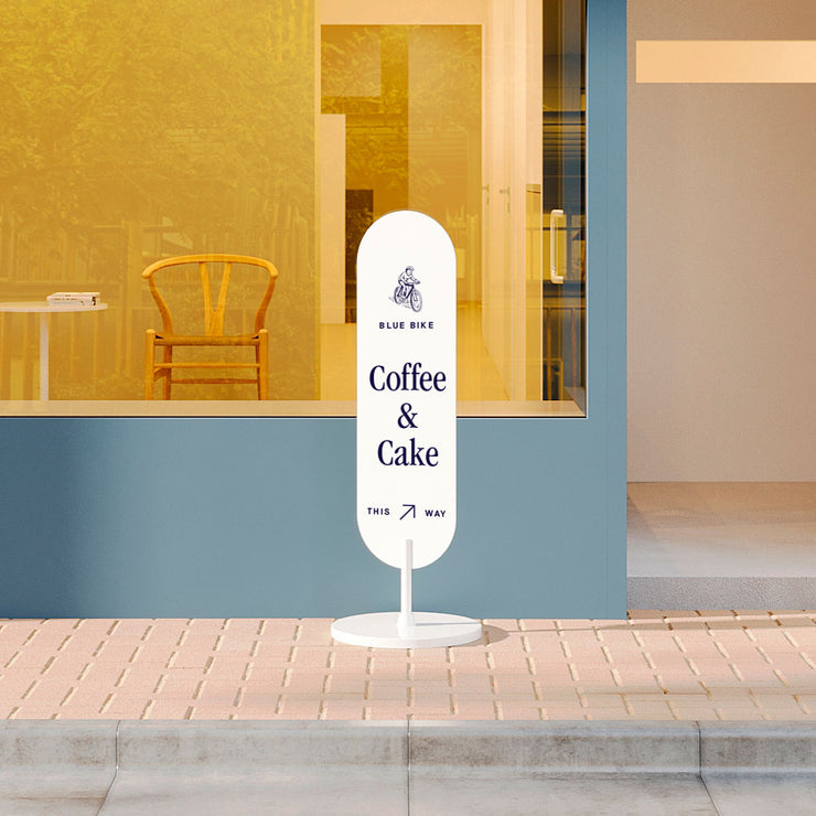Standing Curve Sign | Free Standing Sign | George & Willy – George and ...