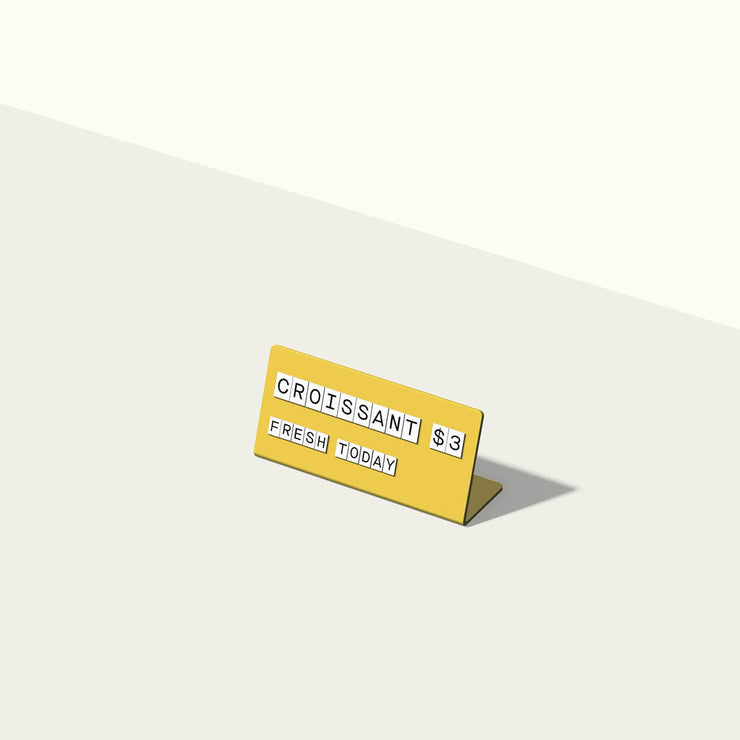 Tabletop Signs and Signage | Small Table Signs | George & Willy ...