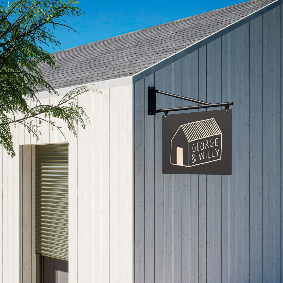 Store Sign Picture Large Hanging Store Sign | George & Willy
